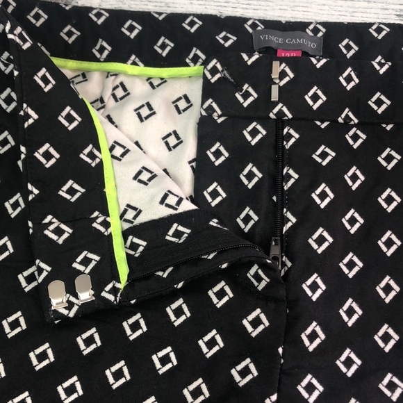 Vince Camuto Diamond Pattern Petite Ankle Pants 12P - Picture 9 of 10
